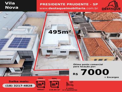 Ponto Comercial para Locao, em Presidente Prudente, bairro Vila Nova, 2 banheiros