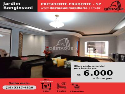 Ponto Comercial para Locao, em Presidente Prudente, bairro Jardim Bongiovani, 2 banheiros, 2 vagas