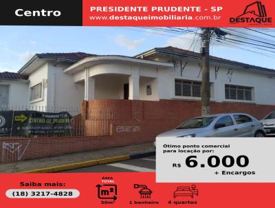 Ponto Comercial para Locao, em Presidente Prudente, bairro Centro, 4 dormitrios, 3 banheiros, 1 sute, 3 vagas