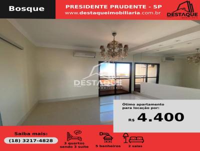 Apartamento para Locao, em Presidente Prudente, bairro Bosque, 3 dormitrios, 5 banheiros, 3 sutes, 3 vagas
