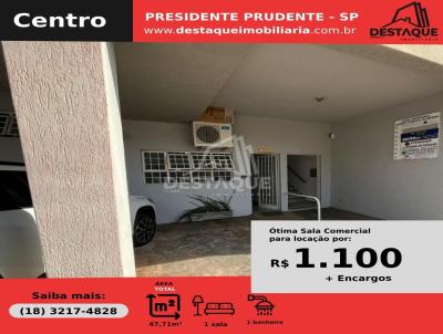 Sala Comercial para Locao, em Presidente Prudente, bairro Centro, 1 banheiro