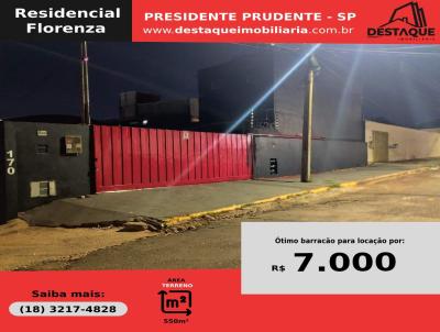 Barraco para Locao, em Presidente Prudente, bairro Residencial Florenza, 3 banheiros
