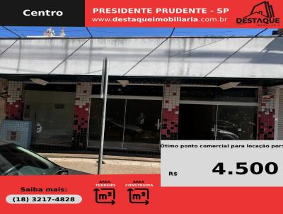 Ponto Comercial para Locao, em Presidente Prudente, bairro Centro