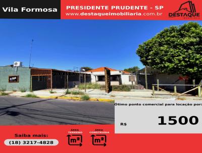 Ponto Comercial para Locao, em Presidente Prudente, bairro Vila Formosa, 2 banheiros