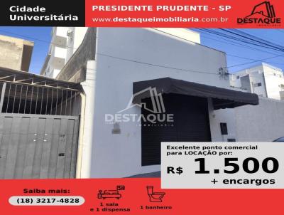 Ponto Comercial para Locao, em Presidente Prudente, bairro Cidade Universitria, 1 banheiro