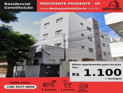Apartamento para Locao, em Presidente Prudente, bairro Vila Liberdade, 2 dormitrios, 1 banheiro, 1 vaga