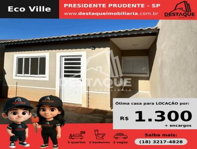 Casa em Condomnio para Locao, em Presidente Prudente, bairro Parque Residencial Damha II, 3 dormitrios, 2 banheiros, 2 vagas
