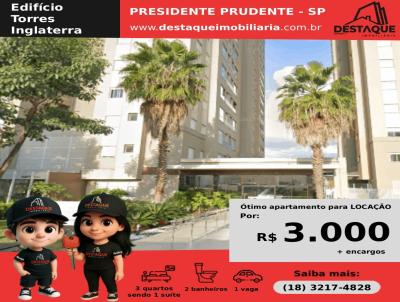 Apartamento para Locao, em Presidente Prudente, bairro Vila Guara, 3 dormitrios, 2 banheiros, 1 sute, 1 vaga