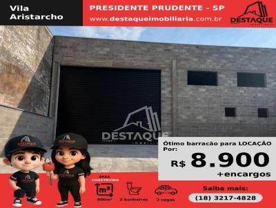 Barraco para Locao, em Presidente Prudente, bairro Vila Aristarcho, 2 banheiros, 3 vagas