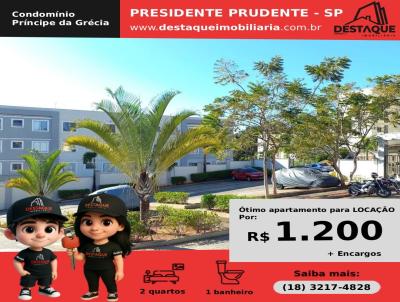 Apartamento para Locação, em Presidente Prudente, bairro Parque Watal Ishibashi, 2 dormitórios, 1 banheiro, 1 vaga